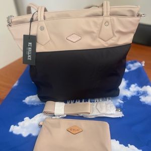 MZ Wallace NWT mushroom/black Soho tote